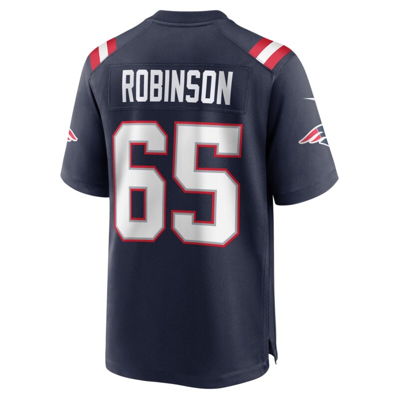 Tyrese Robinson New England Patriots Game Jersey - Navy - Image 3