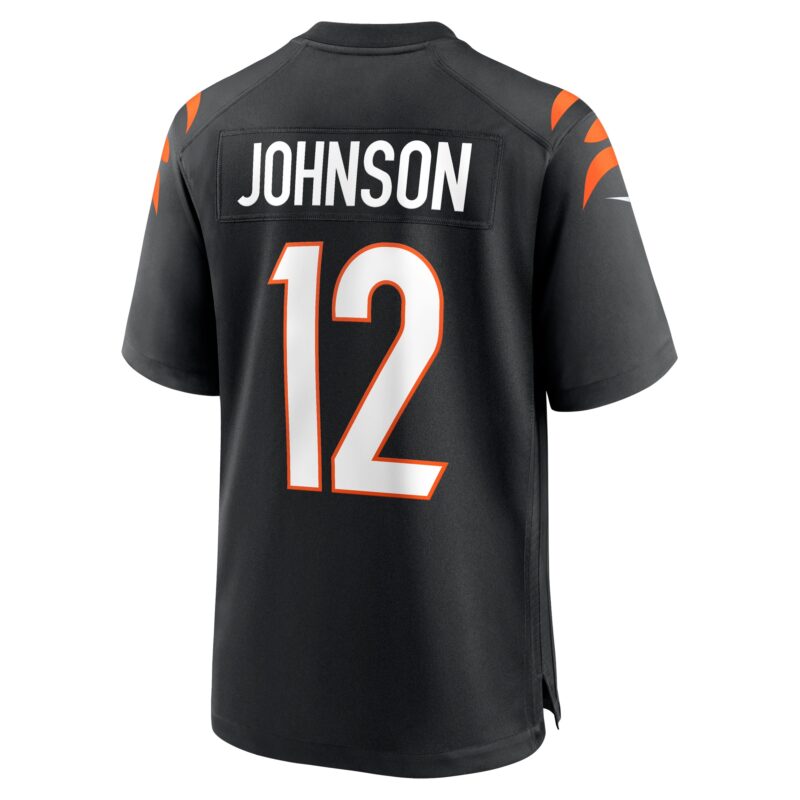 Tyron Johnson Cincinnati Bengals Home Game Player Jersey - Black - Image 3