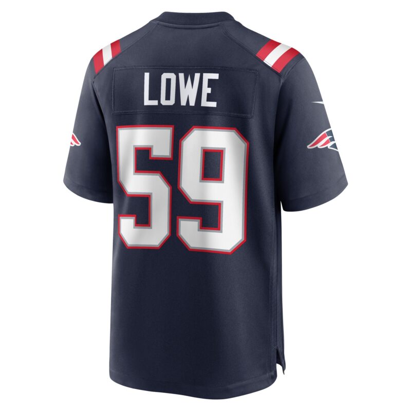 Vederian Lowe New England Patriots Team Game Jersey - Navy - Image 3