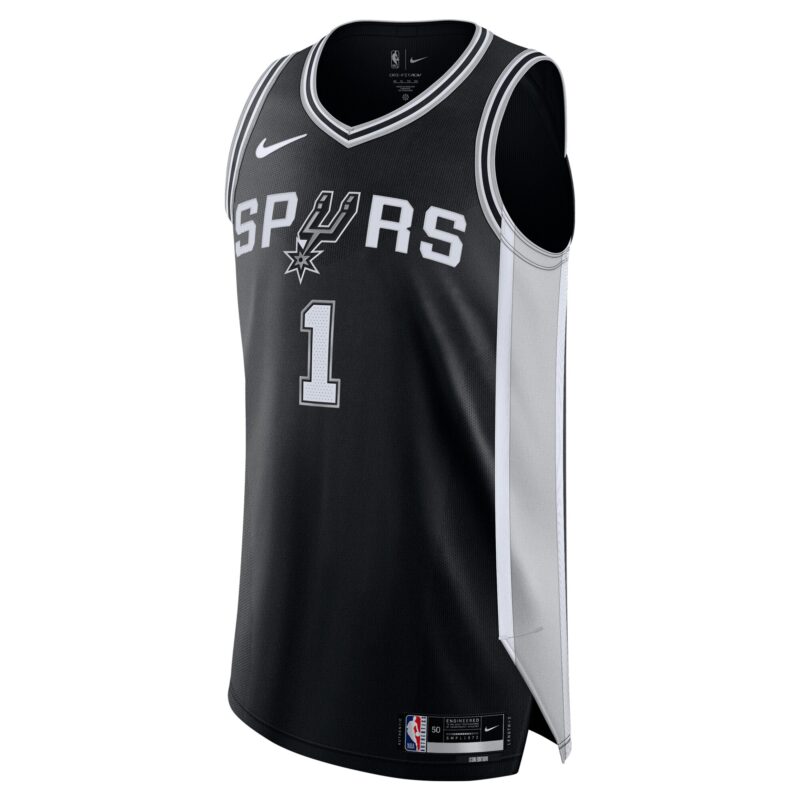 Victor Wembanyama San Antonio Spurs Jersey - Icon Edition - Black - Image 2