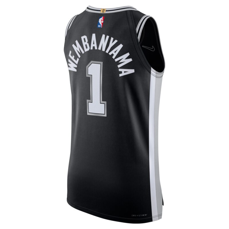 Victor Wembanyama San Antonio Spurs Jersey - Icon Edition - Black - Image 3