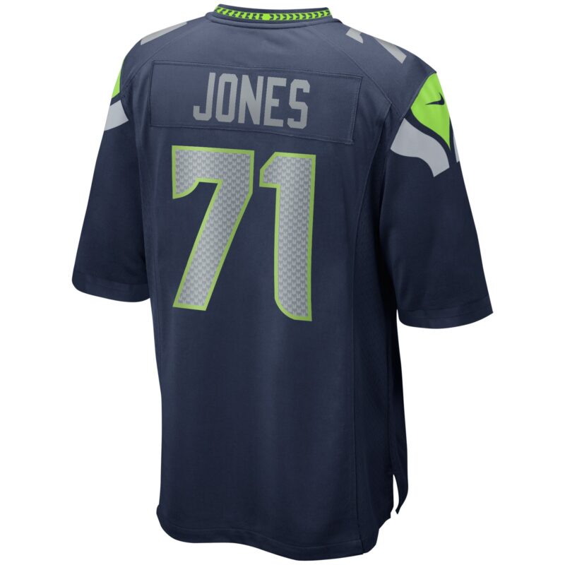 Walter Jones Seattle Seahawks Game Retired Player Jersey - College Navy - Image 3