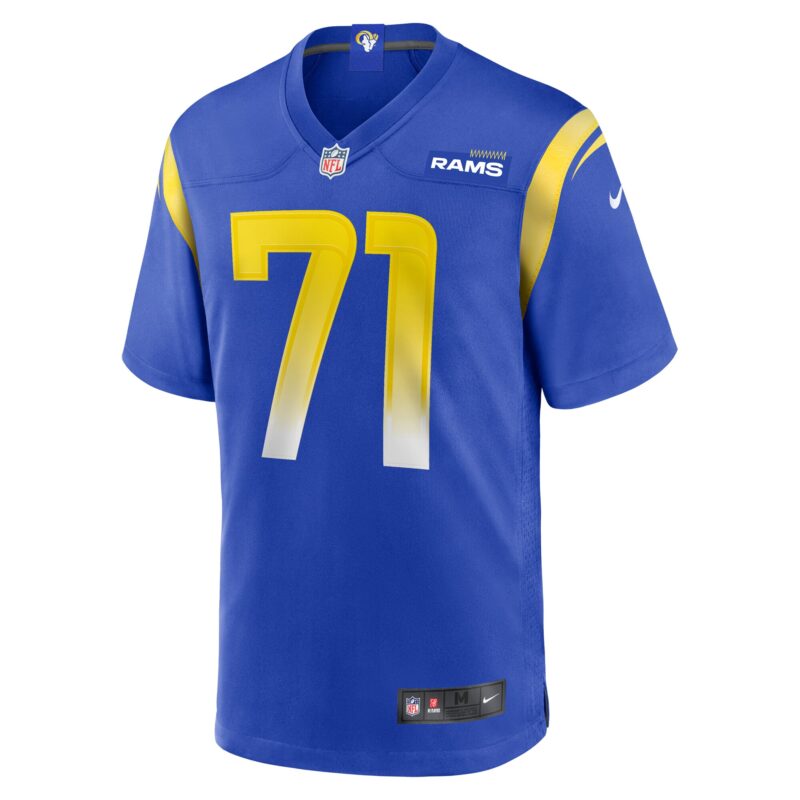 Warren McClendon Jr. Los Angeles Rams Team Game Jersey - Royal - Image 2