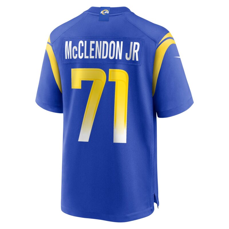 Warren McClendon Jr. Los Angeles Rams Team Game Jersey - Royal - Image 3
