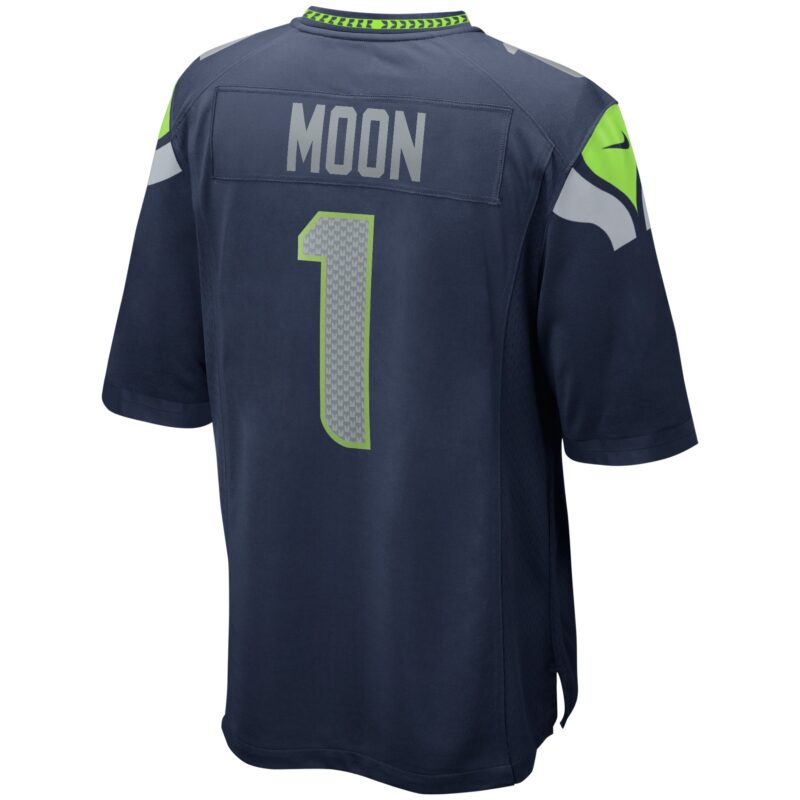 Warren Moon Seattle Seahawks Game Retired Player Jersey - College Navy - Image 3