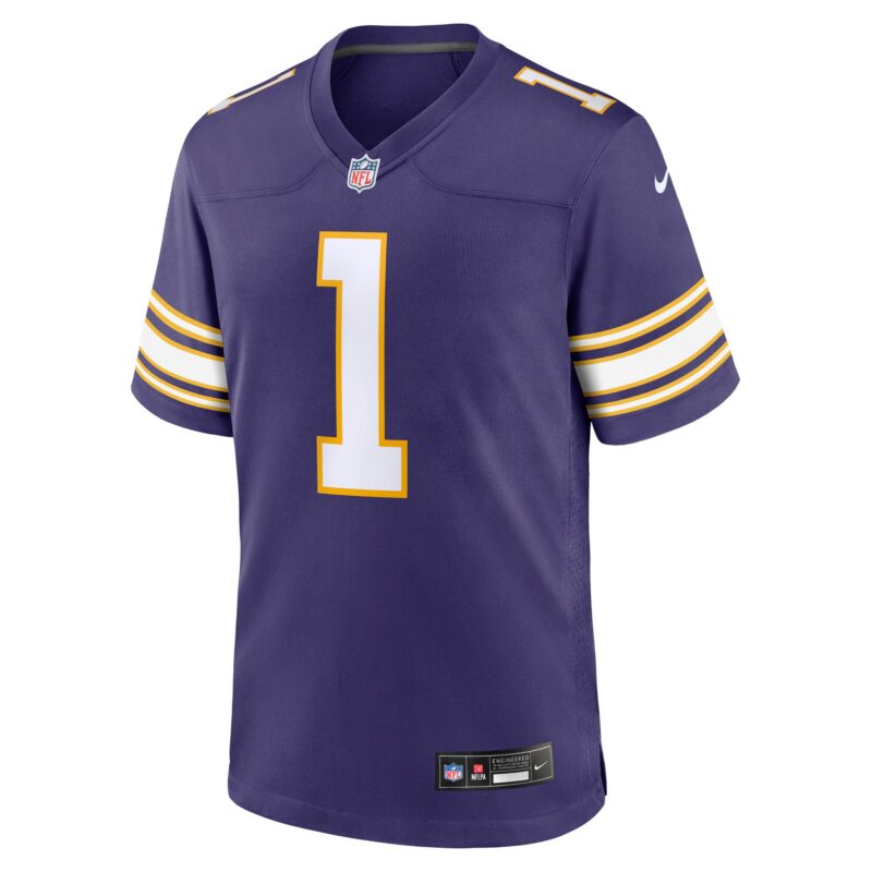 Warren Moon Minnesota Vikings Classic Retired Player Game Jersey - Purple - Image 2
