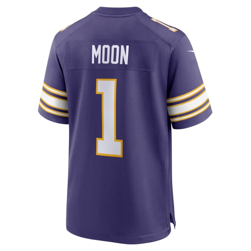 Warren Moon Minnesota Vikings Classic Retired Player Game Jersey - Purple - Image 3