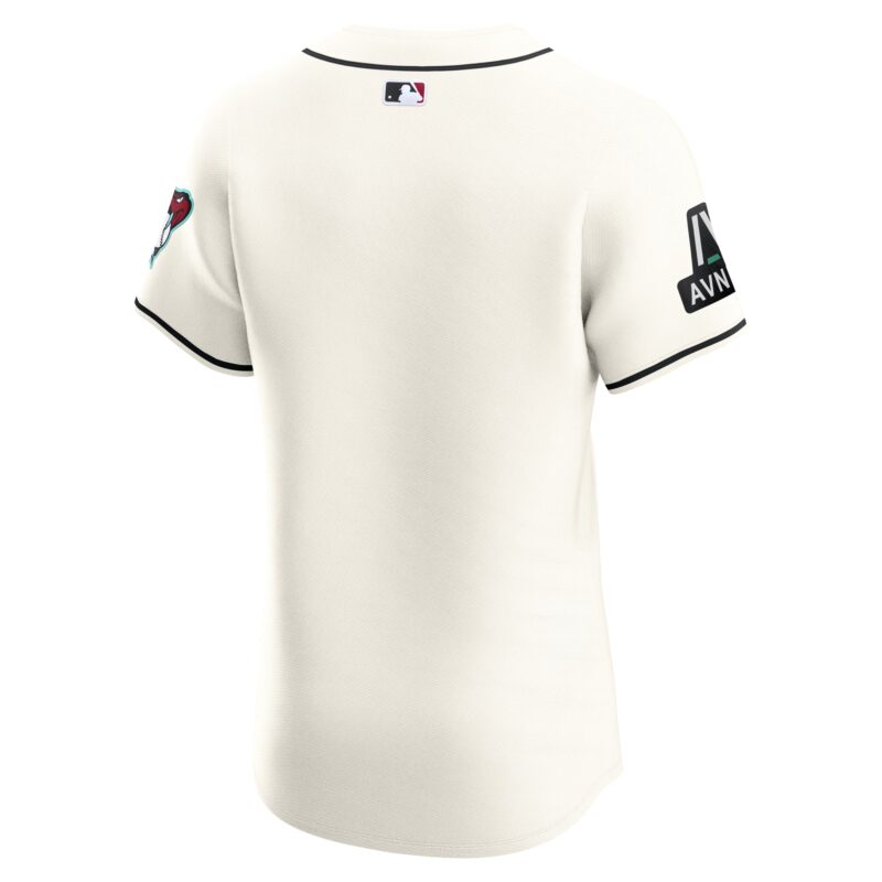 Arizona Diamondbacks Home Elite Patch Jersey - White - Image 3