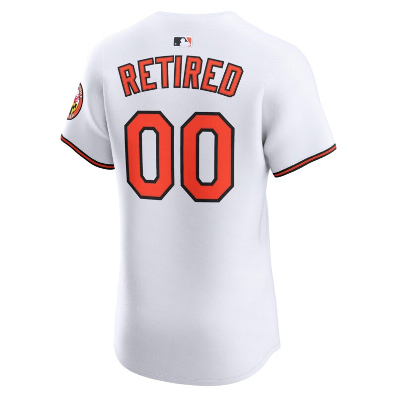 Baltimore Orioles Home Elite Pick-A-Player Retired Roster Jersey - White - Image 3