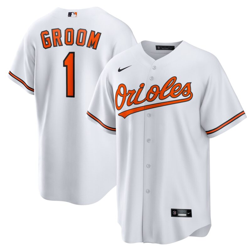 Baltimore Orioles #1 Groom Home Jersey - White