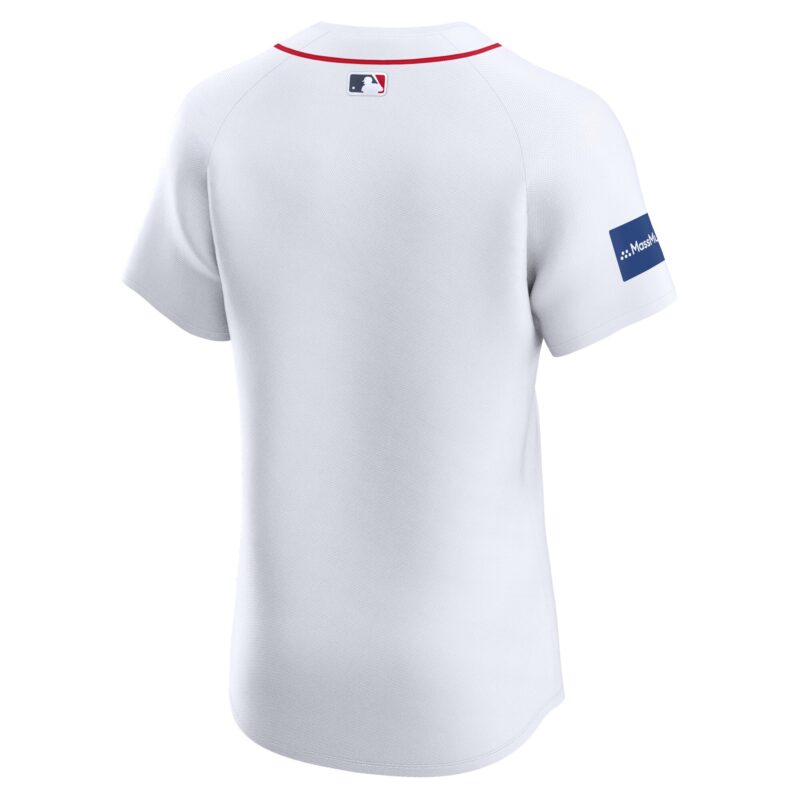 Boston Red Sox Home Elite Patch Jersey - White - Image 3