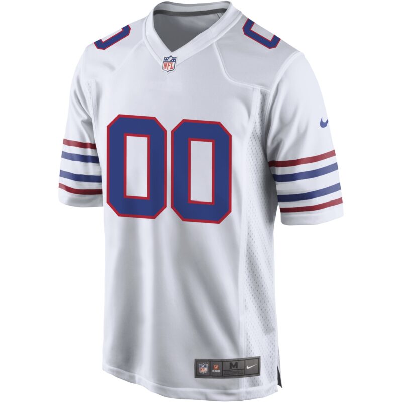 Buffalo Bills Alternate Custom Game Jersey - White - Image 2