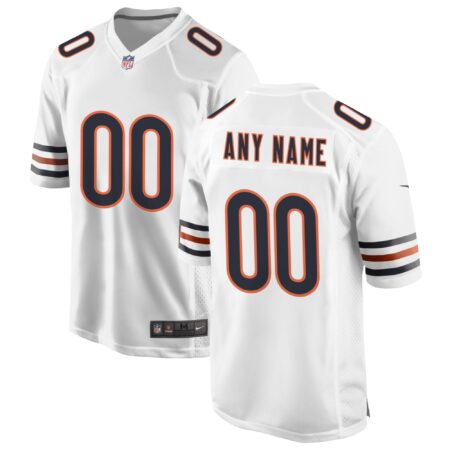 Chicago Bears Custom Game Jersey - White