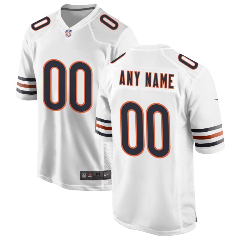 Chicago Bears Custom Game Jersey - White