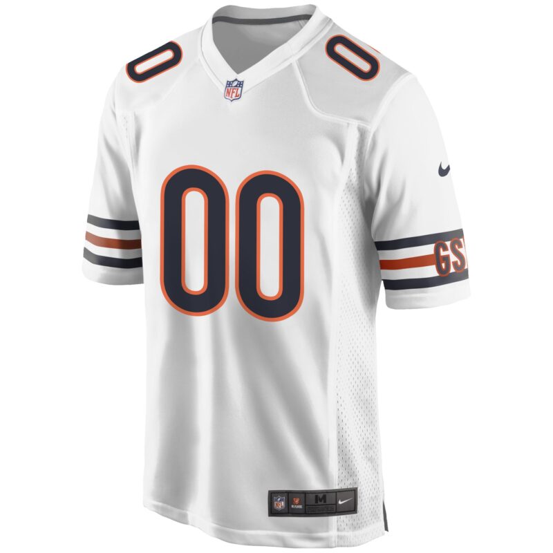 Chicago Bears Custom Game Jersey - White - Image 2
