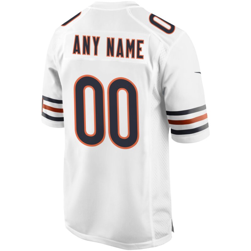 Chicago Bears Custom Game Jersey - White - Image 3