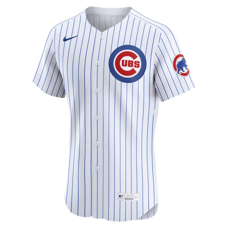 Chicago Cubs Home Elite Jersey - White - Image 2