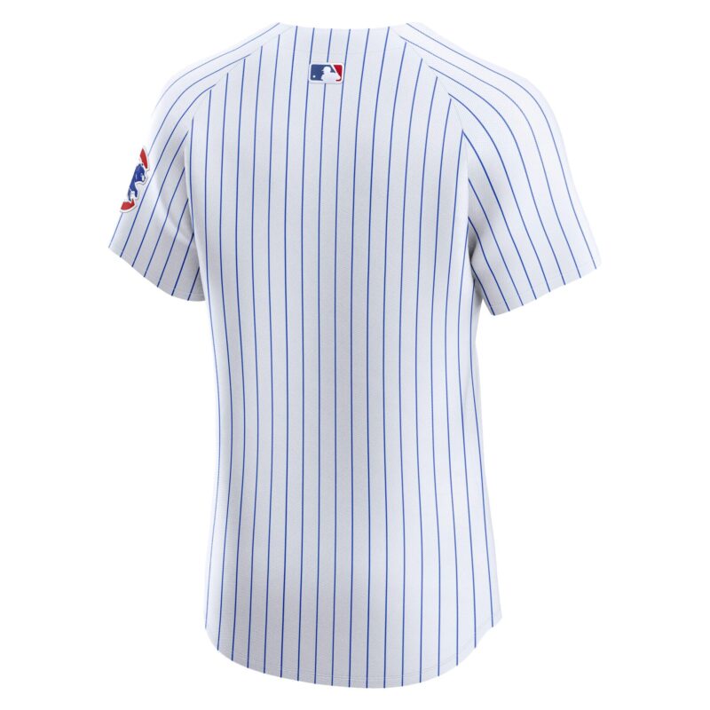 Chicago Cubs Home Elite Jersey - White - Image 3