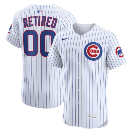Chicago Cubs Home Elite Pick-A-Player Retired Roster Jersey - White