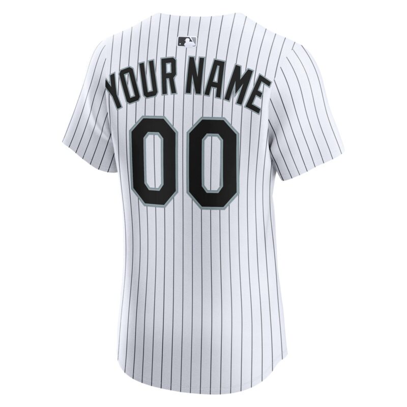 Chicago White Sox Home Elite Custom Jersey - White - Image 3