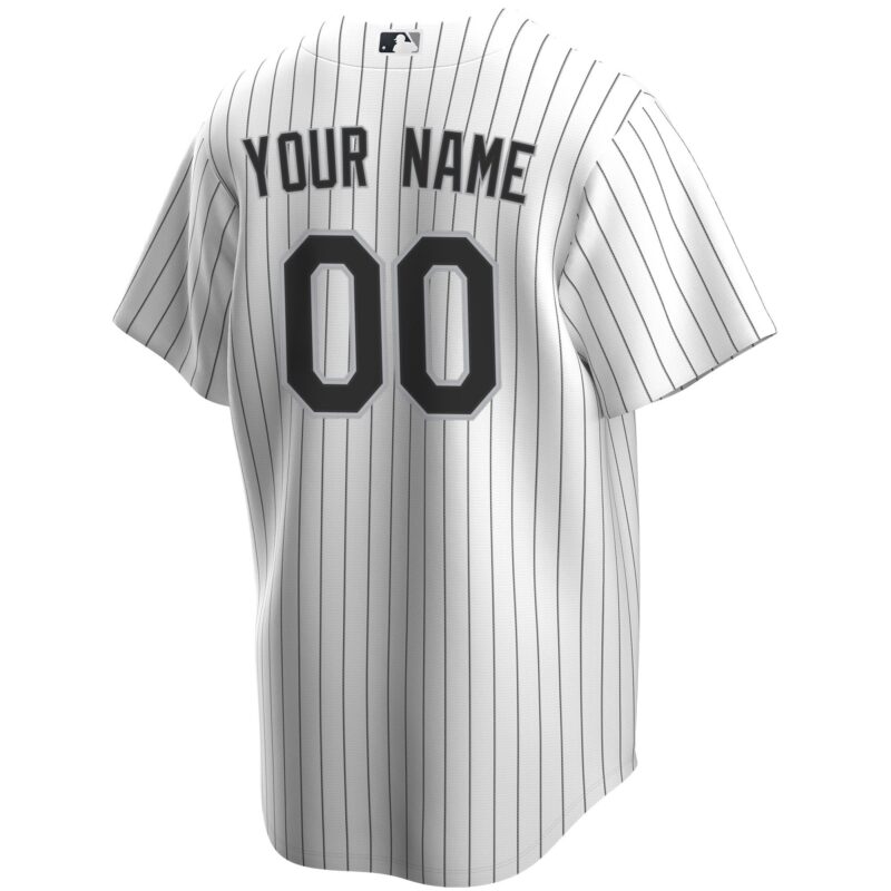 Chicago White Sox Home Custom Jersey - White - Image 3