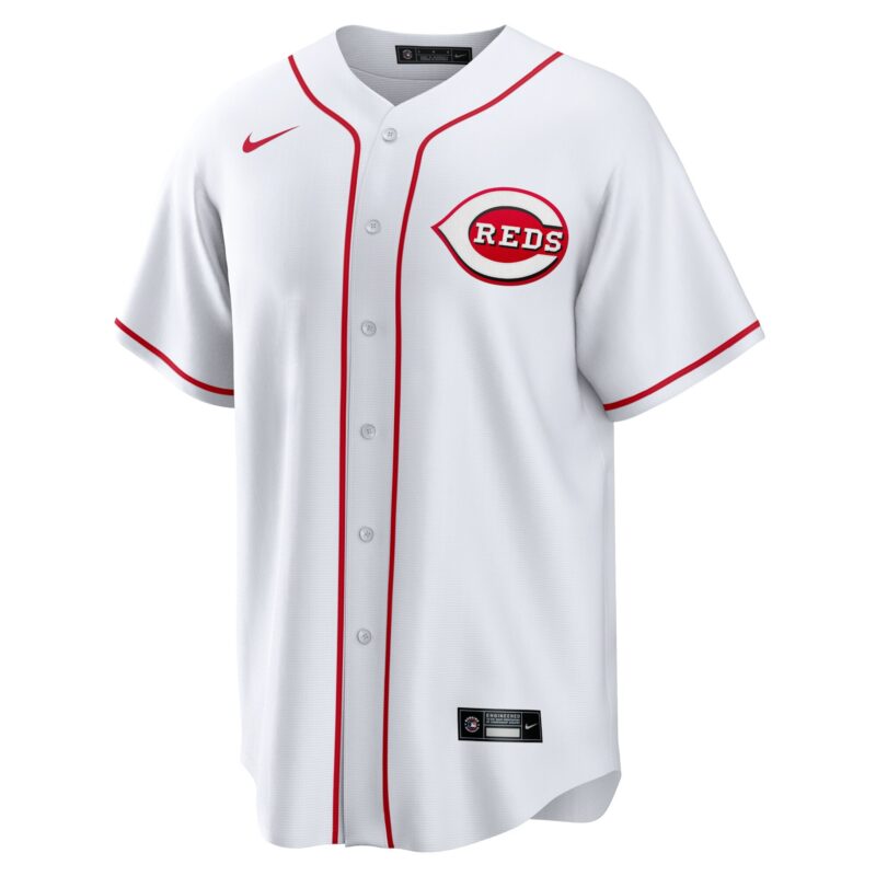 Cincinnati Reds Home Blank Jersey - White - Image 2