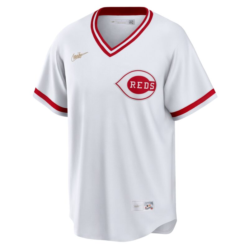 Cincinnati Reds Home Cooperstown Collection Team Jersey - White - Image 2
