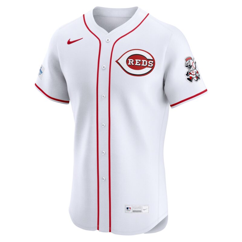 Cincinnati Reds Home Elite Jersey - White - Image 2