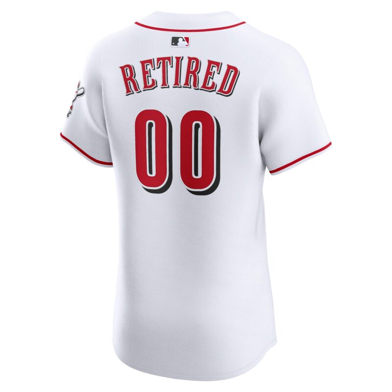 Cincinnati Reds Home Elite Pick-A-Player Retired Roster Jersey - White - Image 3