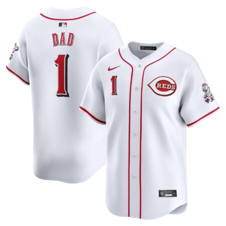 Cincinnati Reds #1 Dad Home Limited Jersey - White