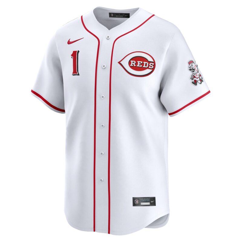 Cincinnati Reds #1 Dad Home Limited Jersey - White - Image 2