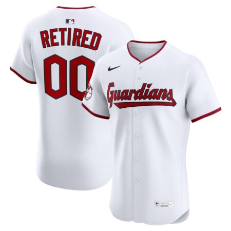 Cleveland Guardians Home Elite Pick-A-Player Retired Roster Jersey - White