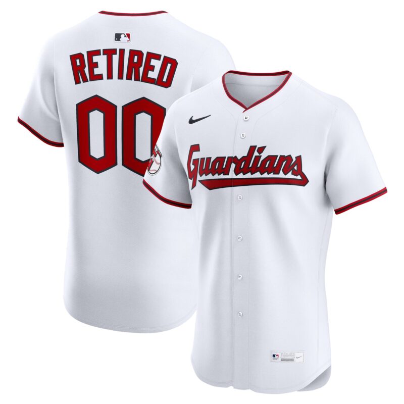 Cleveland Guardians Home Elite Pick-A-Player Retired Roster Jersey - White