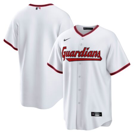 Cleveland Guardians Home Home Blank Jersey - White