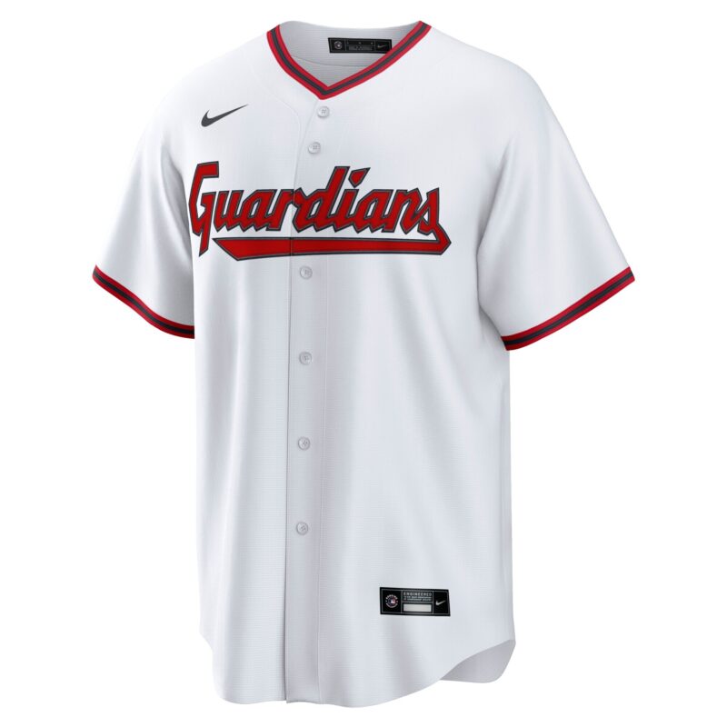 Cleveland Guardians Home Home Blank Jersey - White - Image 2