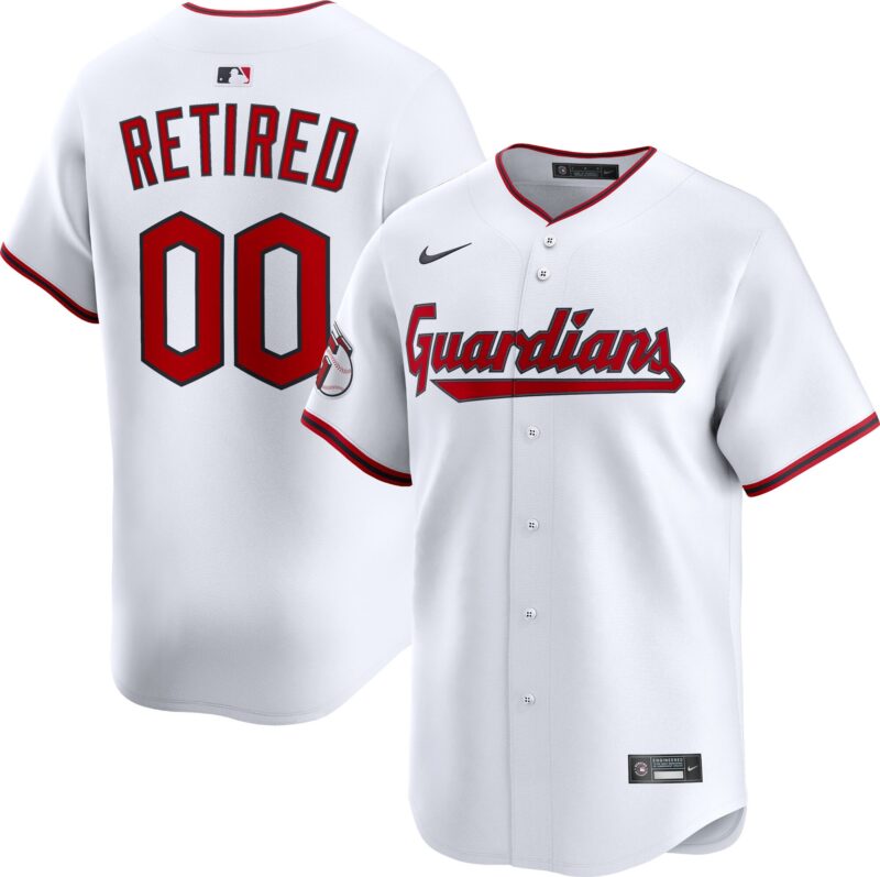 Cleveland Guardians Home Limited Pick-A-Player Retired Roster Jersey - White