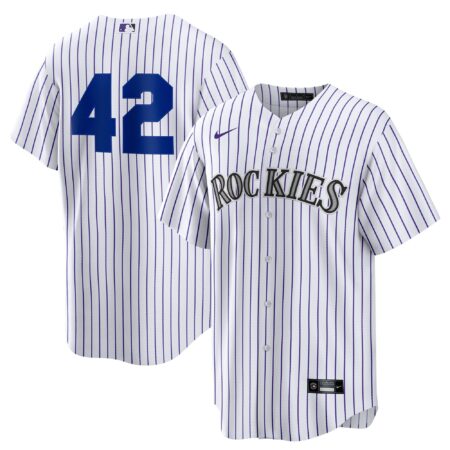 Colorado Rockies Home 2025 Jackie Robinson Day Jersey - White