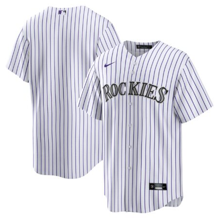 Colorado Rockies Home Blank Jersey - White