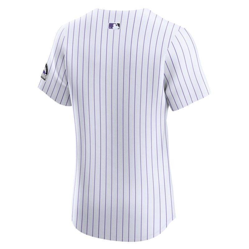 Colorado Rockies Home Elite Jersey - White - Image 3