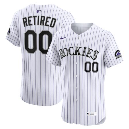 Colorado Rockies Home Elite Pick-A-Player Retired Roster Jersey - White