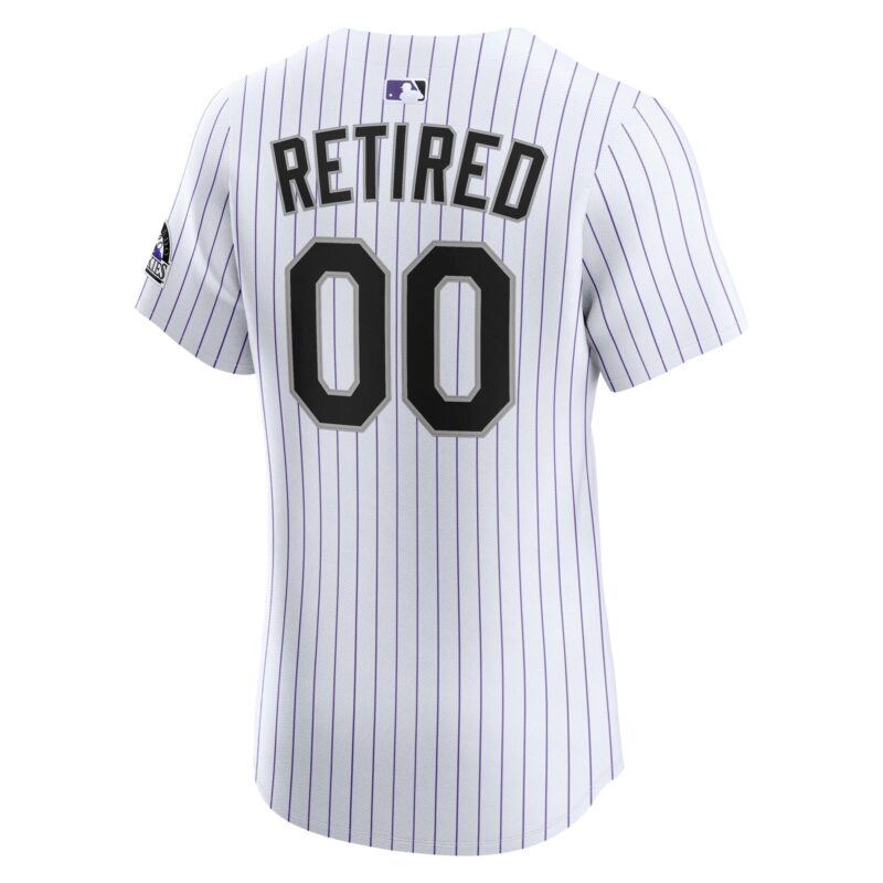 Colorado Rockies Home Elite Pick-A-Player Retired Roster Jersey - White - Image 3