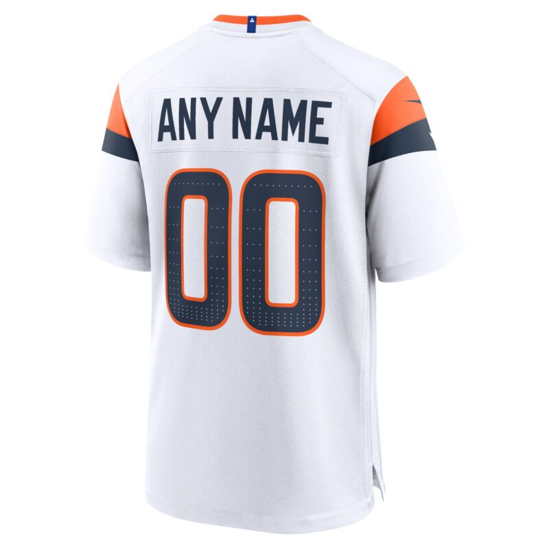 Denver Broncos Mile High Collection Custom Game Jersey - White - Image 3
