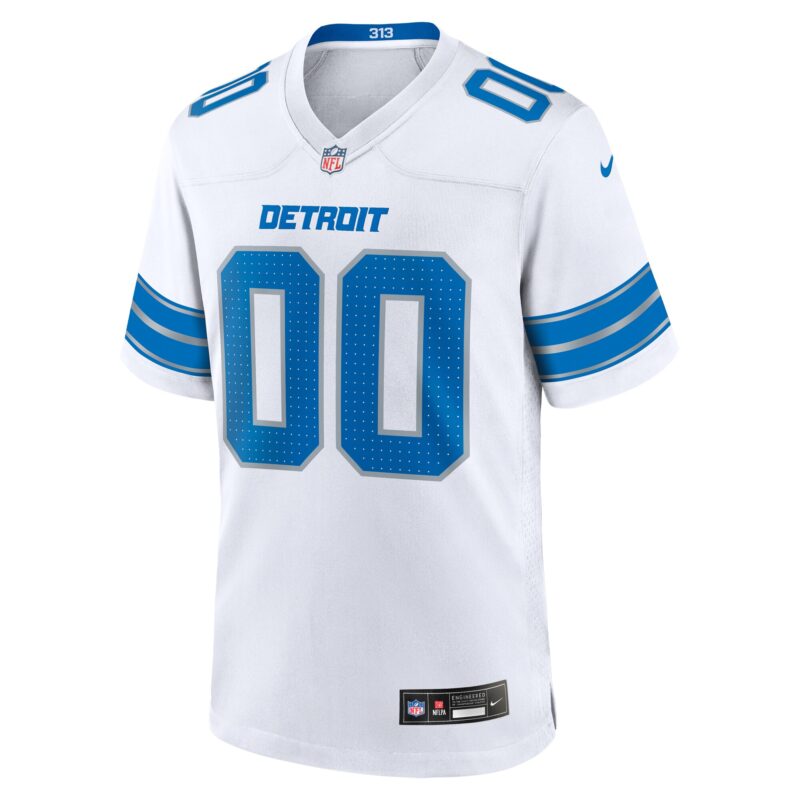Detroit Lions Custom Game Jersey - White - Image 2