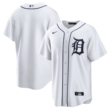 Detroit Tigers Home Blank Jersey - White