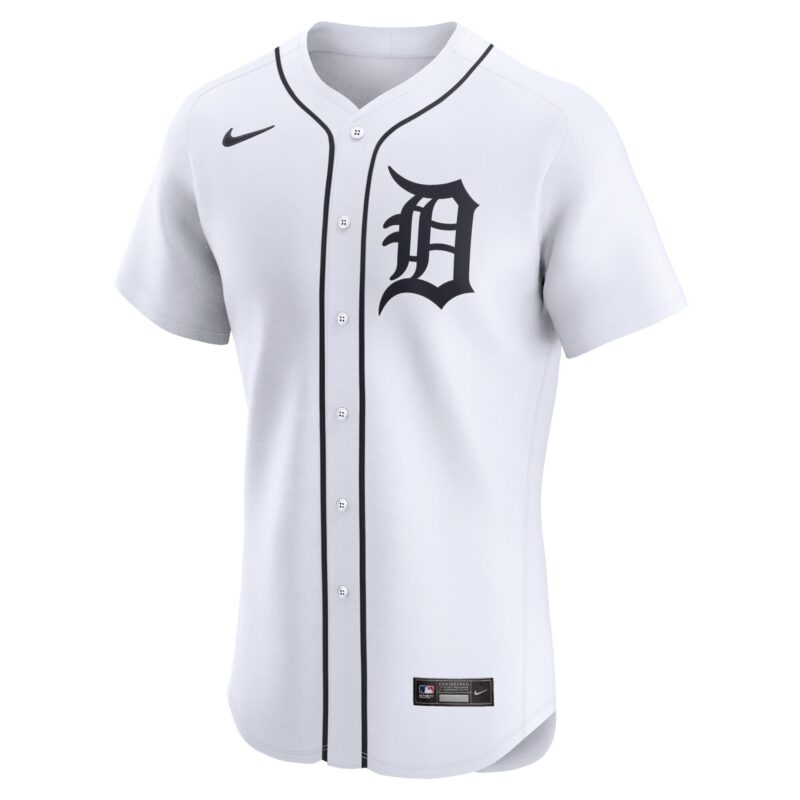 Detroit Tigers Home Elite Jersey - White - Image 2