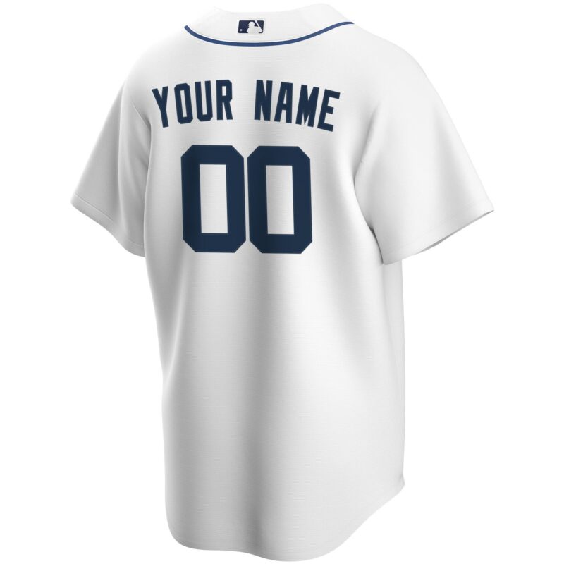 Detroit Tigers Home Custom Jersey - White - Image 3