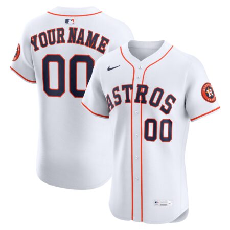 Houston Astros Home Elite Custom Jersey - White