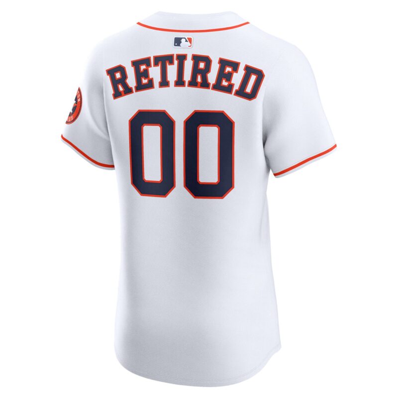 Houston Astros Home Elite Pick-A-Player Retired Roster Jersey - White - Image 3