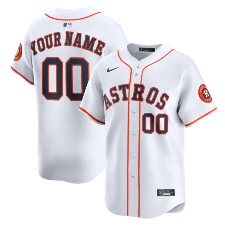 Houston Astros Home Limited Custom Jersey - White