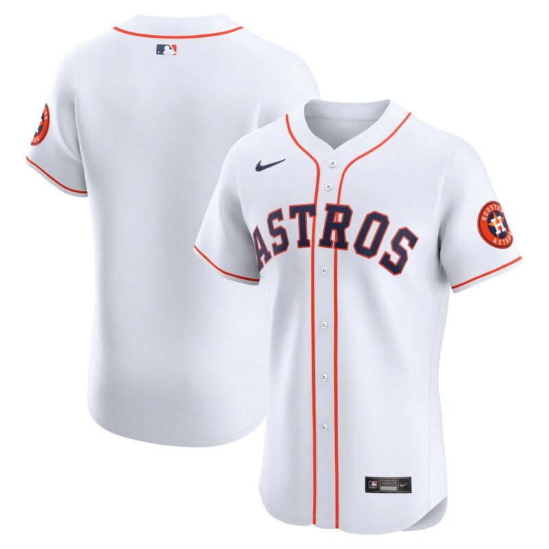Houston Astros Home Vapor Premier Elite Patch Jersey - White
